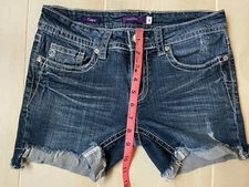 VIGOSS CUT OFF  distressed denim jean shorts size 3 women's