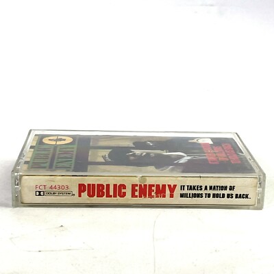 PUBLIC ENEMY❗️ Public Enemy Nation Of Millions Cassette Tape FCT 44303 OG 1988