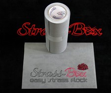 PREMIUM EASY STRASS FLOCK Schablonenmaterial auf RolleTemplate Sticky 30cm Breit