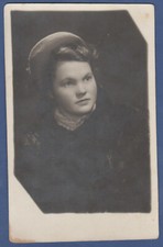 Portrait of a Pretty Girl, Beautiful Woman Soviet Vintage Photo USSR
