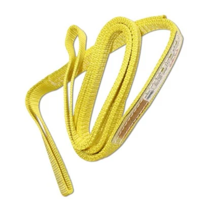 Nylon Lifting Web Sling 1" x 3' Choker Pull Strap Eye & Eye 2-ply Tagged USA