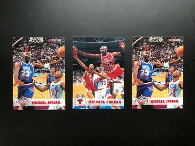 1993 Michael Jordan SkyBox Card # 28 & 257 f 3 Basketball Card Made in USA