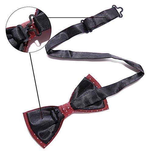 8 PACS Elegant Adjustable Pre-tied Bow Ties for Men Boys (1&4&5&6&8 Pack for K - Bild 4 von 6