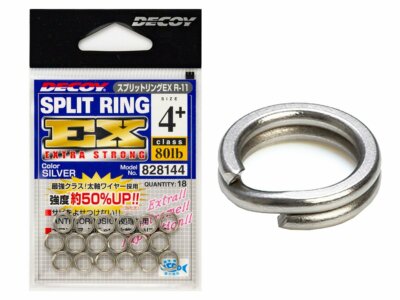Decoy Split Ring EX R-11  #1+ - #3+ 18 Stück Wirbel 