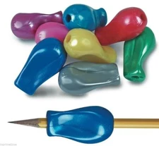 Pencil Grip JUMBO Metallic Gripper Ergonomic Writing Aid, 6 Count Assorted Color
