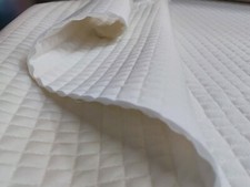 TESSUTO TRAPUNTATO COTONE MILLERIGHE DOUBLEFACE TINTA UNITA BIMBO AL MEZZO METRO