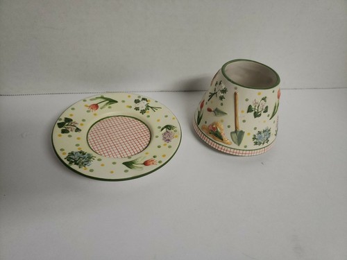 Yankee Candle Small Jar Shade And Plate Flower Floral Gardening Lilac Hydrangea - Picture 3 of 7