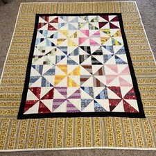 Quilt Very Colorful Pin Wheel Design 72"x60" NV quilts Made In 2008 Nice