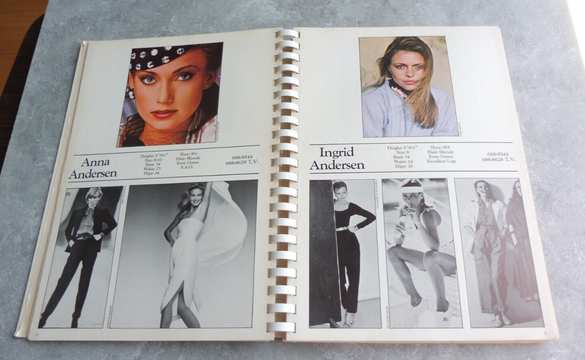 VINTAGE 1980 FORD MODELS AGENCY SUPERMODELS BOOK CATALOG MODELING