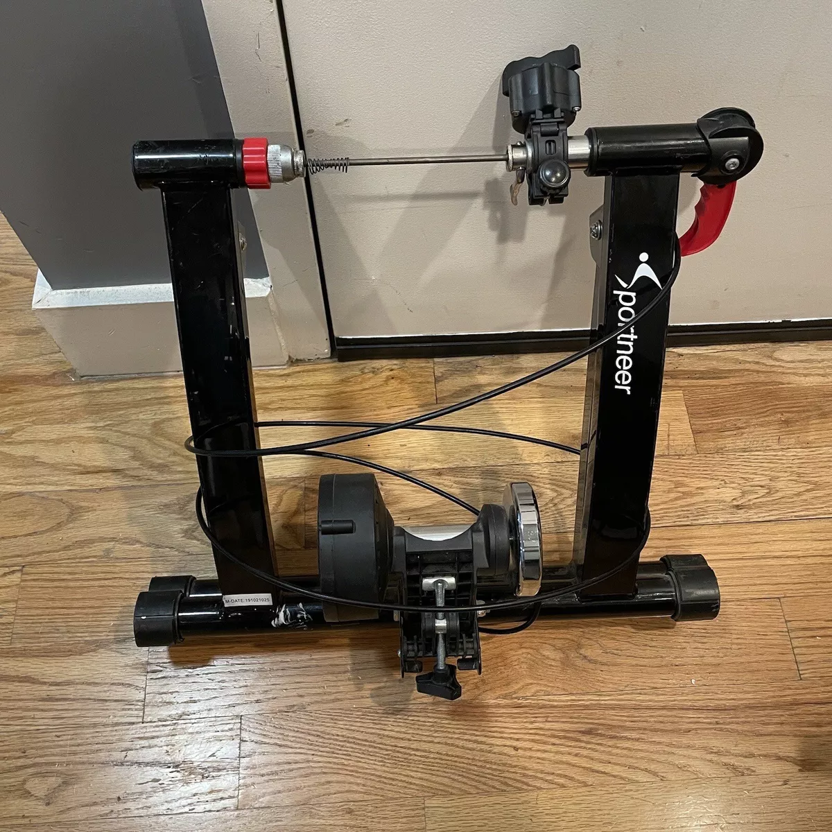 Sportneer bike trainer stand steel bicycle shop exercise magnetic stand with noise reduction wheel