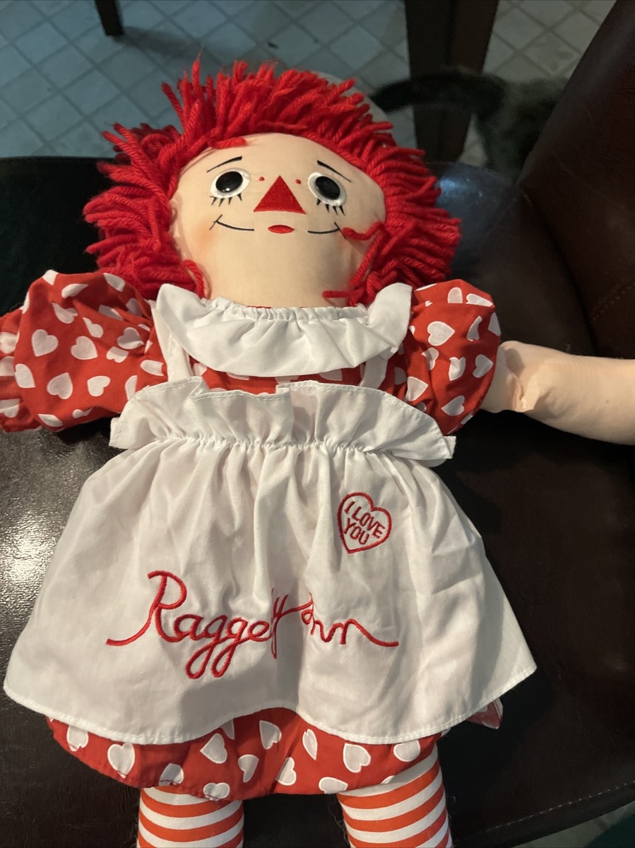 Vintage Applause 20” Raggedy Ann “I Love You” Talking Large Plush