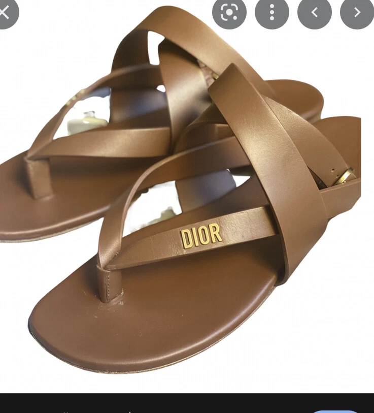 Sandales à sangle cheville femme Dior marron/brun taille 40,5 excellent état
