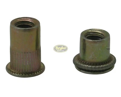 BRYKE FASTENERS Threaded Insert Rivet Nuts 3/8-16 Fasteners 30 pack Fastener Steel Blind Racing