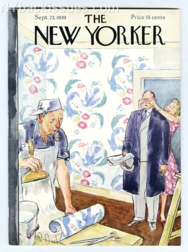 New Yorker magazine September 23 1939 Irwin Shaw Bread Alone Bemelmans VF