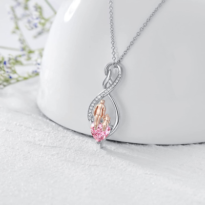 Birthday Gifts For Women Sterlng Slver Nfnty Heart Necklace