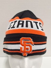 San Francisco Giants New Era Striped Winter Beanie Hat Outdoor Ski Snow Cap OSFM