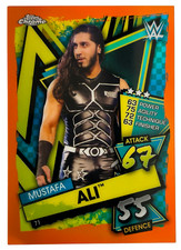 2021 Topps Chrome WWE Slam Attax - MUSTAFA ALI Orange Refractor #71 /25