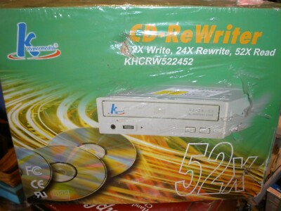 Vntg K Hypermedia CD-ReWriter 52x Write, 24x Rewrite, 52x Read KHCRW522452 
