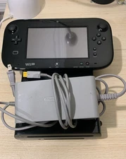 Nintendo Wii U black Console Bundle 32GB Black JAPAN GOOD (READ THE DESCRIPTION)
