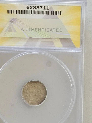 1854 Liberty Seated Half Dime ANACS AU 50 Details Cleaned 6288711 Free Shipping