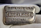 Vintage 10 oz. Engelhard .999 Silver Pillow Bar P317662