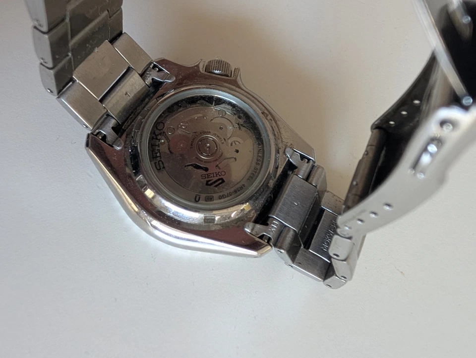 Seiko 5 Sports schwarzes Zifferblatt Herrenuhr - SRPD 55, Foto 2 von 4