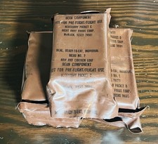 Vintage Military MRE Lot Of 5 Meal Ready To Eat Date 8-1994 Sealed