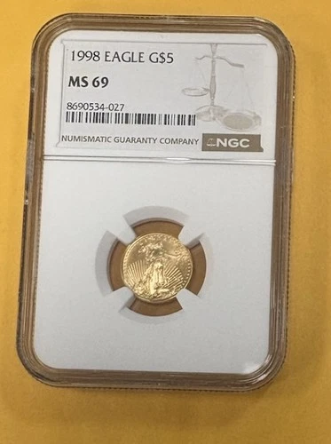 1998 $5 Gold Eagle Ms 69 NCG