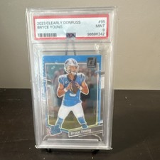 Panini Clearly Donruss Bryce Young #95 Rated Rookie PSA 9 Panthers 2023 NFL