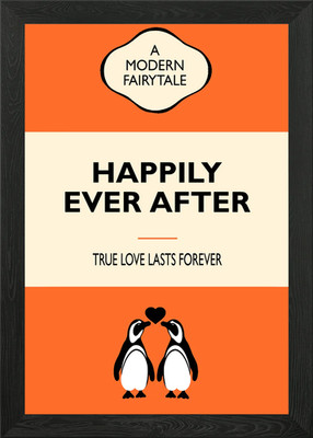 Happily ever after Gerahmtes Wandbild Poster Leinwanddruck Bild