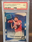 2017 Panini Donruss Optic Patrick Mahomes II Rated Rookie #177 PSA 9