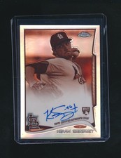 KEVIN SIEGRIST 2014 TOPPS CHROME SEPIA RC AUTO REFRACTOR 40/75 #81