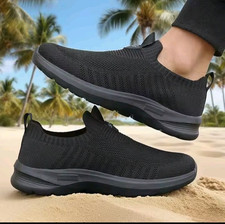 Men's Athletic Casual Walking Shoes Breathable Mesh Slip On Sneakers
