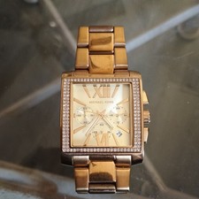 Michael Kors Uptown Glam GIA Chronograph Gold-tone Ladies Watch MK5673