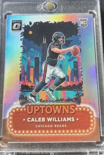 🔥 2024 Panini Donruss Optic UPTOWNS RC Caleb Williams BEARS #1 A Beauty 👀