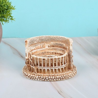Simulation Ancient Rome Colosseum Harz Mini Statue Sand Tabelle Gebäude Desktop 