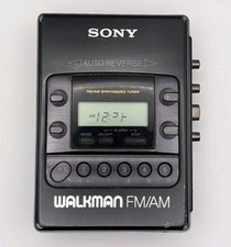Vintage Sony Walkman Cassette Player FM/AM WM-F2081 Black Parts 