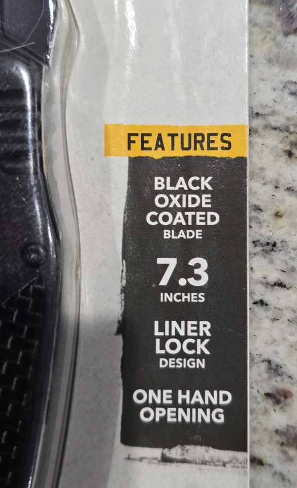 💥Cuchillo Plegable Remington Tactical Series R30001 Hoja Punto Caída Negro 3.23"💥 Foto 3 de 4