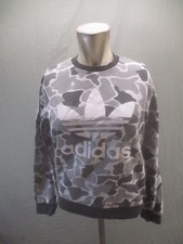 Adidas Size L Kids Multicolor Cotton Blend Logo Sport Activewear Sweatshirt 243