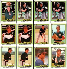 1981 Donruss California Angels (26) Card Lot - UNIQUE FIND – ONE OF A KIND