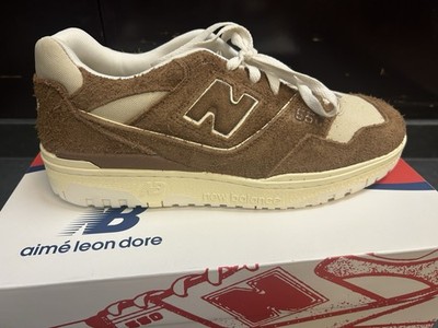 New Balance 550 Aime Leon Dore Shoes Mens Size 10.5 Brown Sail Suede ALDBB550DB1
