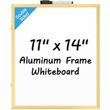 14x11 Inch Double Sided Magnetic Dry Erase Board w/ Marker for Fridge Office