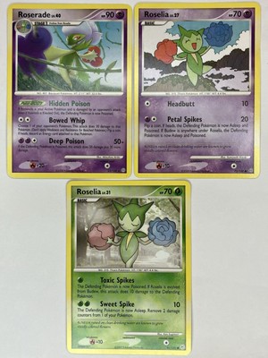 Roserade Roselia NM Stormfront 23 72/100 D&P 96/130 Pokemon TCG Regular