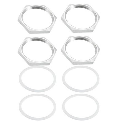 4x Gussrohrverschraubung Sechskantmutter 1-1/4'' NPT, 1,77'' Ø, für Rohrleitungen