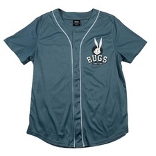 Looney Tunes Bugs Bunny Baseball Jersey Shirt Medium Cartoon Character