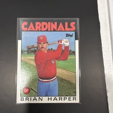 Topps 1986 Brian Harper #656 Cardinals MLB Baseball Card Vintage Base Set