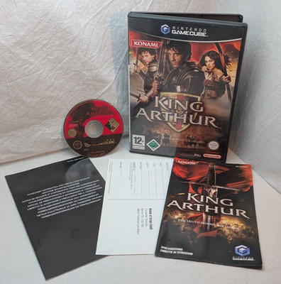 King Arthur - Nintendo GameCube - Konami - CIB - Handbuch + 2x Flyer - Disc