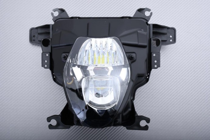 Phare avant LED Suzuki GSXR 1000 optique premium en polycarbonate pour moto 1000R
