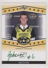2013 Leaf US Army All-American Bowl Tour Green Ink 5/25 Jake Oliver Auto 0e3