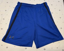 Under Armour Men’s Blue and Black Athletic Shorts with Pockets Size Large